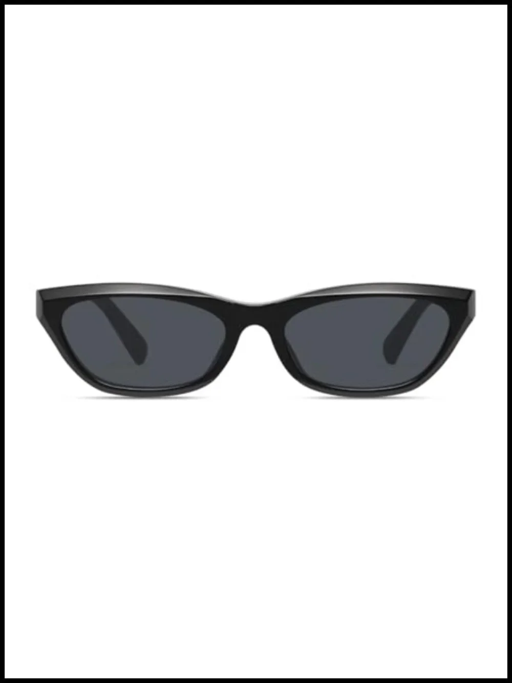 Narrow Cat Eye Sunglasses Women Retro 90s UV400 Polycarbonate